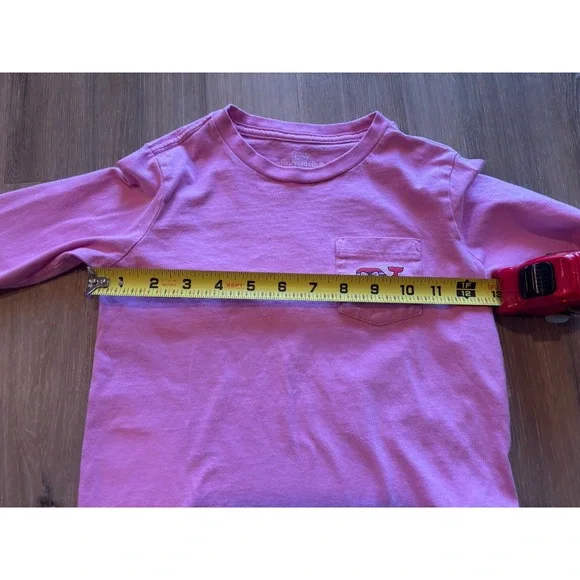 Vineyard Vines Valentine's Day Pink Red Chocolate Long Sleeve T-Shirt Size 5 - Picture 9 of 9
